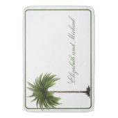 Tropical Palm Tree Couple Elegant Badematte (Vorderseite Vertikal)