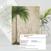 Tropical Palm Tree Elegante Moderne Hochzeit