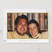 Tropical Palm Tree Elegante Moderne Rustikale Hoch Save The Date (Rückseite)