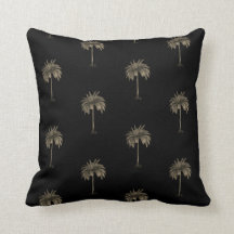 Tropical Palm Tree Elegantes Schwarzes Modern Stil