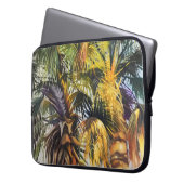 Tropical Palm Tree farbenfrohe Originalgemälde Laptopschutzhülle (Vorderseite Links)
