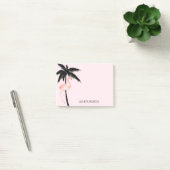 Tropical Palm Tree Flamingo Post-it Klebezettel (Büro)