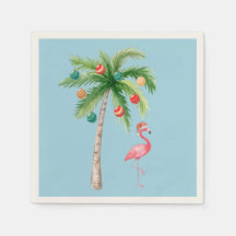 Tropical Palm Tree Flamingo