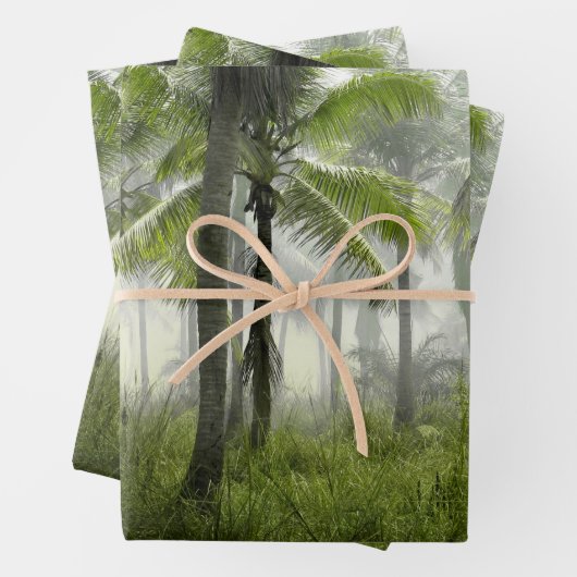 Tropical Palm Tree Forest Geschenkpapier Set (Beispiel)