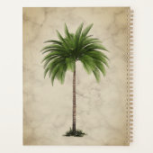 Tropical Palm Tree Foto Elegante Hochzeit Planer (Rückseite)