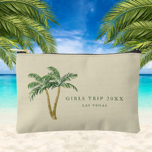 Tropical Palm Tree Girls Tour Custom Modern Zubehörtasche