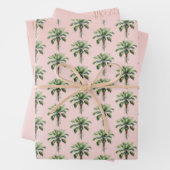 Tropical Palm Tree Gold Glitzer Traum Geschenkpapier Set (Beispiel)