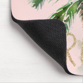 Tropical Palm Tree Gold Glitzer Traum Mousepad (Ecke)