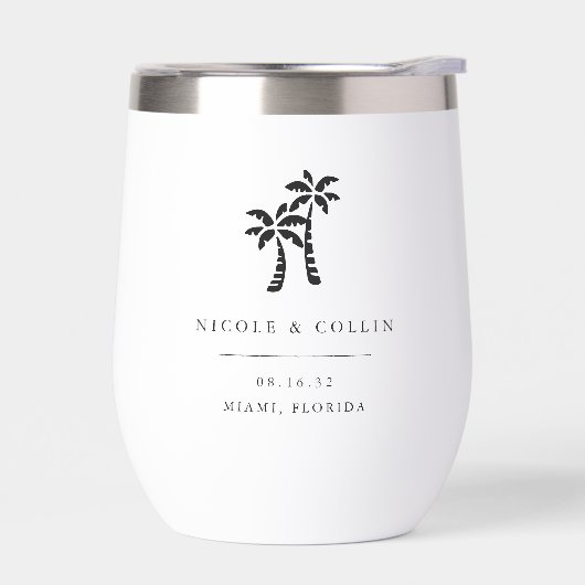 Tropical Palm Tree Hochzeit in Urlaubsort Fevor (Links)
