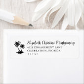 Tropical Palm Tree Home Return Address (Insitu)