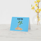 Tropical Palm Tree Island Entdecken Sie Cartoon De Karte (Gelbe Blume)