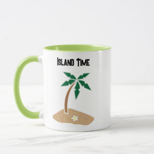 Tropical Palm Tree Island Entdecken Sie Cartoon De Tasse
