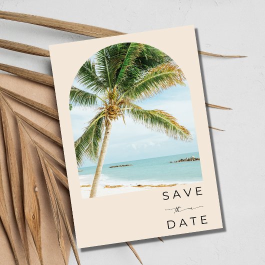 Tropical Palm Tree Key West Beach Hochzeit Save The Date