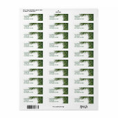 Tropical Palm Tree Leaf Elegante Sommereinladung (Vorne)