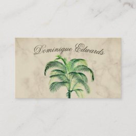 Tropical Palm Tree Marble Beruflich Visitenkarte