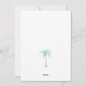 Tropical Palm Tree Meer und Grüße Weihnachten (Rückseite)