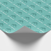 Tropical Palm Tree Mele Kalikimaka Geschenkpapier (Ecke)