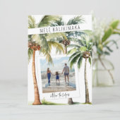 Tropical Palm Tree Mele kalikimaka Weihnachten (Stehend Vorderseite)