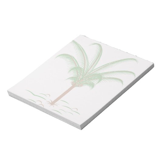 Tropical Palm Tree Notizblock (Rotiert)