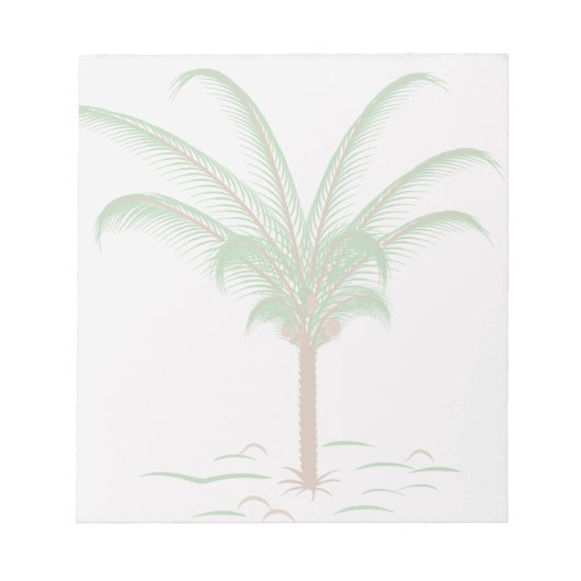 Tropical Palm Tree Notizblock (Vorderseite)