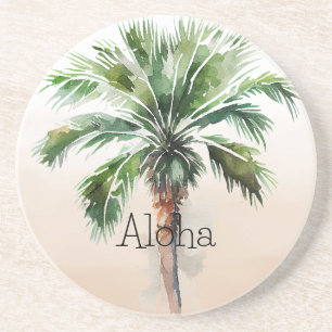 Tropical Palm Tree Ombre Getränkeuntersetzer