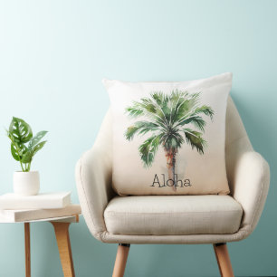 Tropical Palm Tree Ombre Kissen