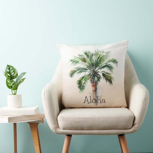 Tropical Palm Tree Ombre Kissen (Stuhl )