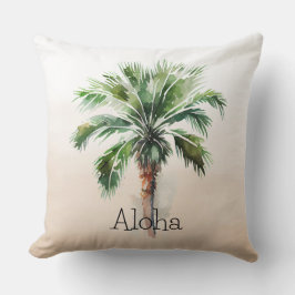 Tropical Palm Tree Ombre Kissen