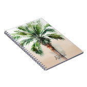 Tropical Palm Tree Ombre Notizblock (Rechte Seite)