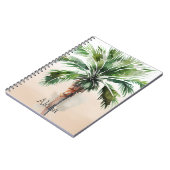 Tropical Palm Tree Ombre Notizblock (Linke Seite)