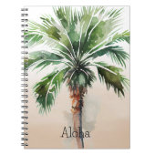 Tropical Palm Tree Ombre Notizblock (Vorderseite)
