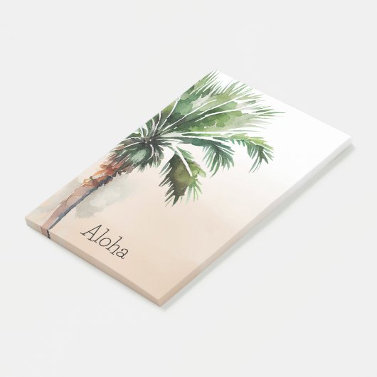 Tropical Palm Tree Ombre Post-it Klebezettel (angewinkelt)