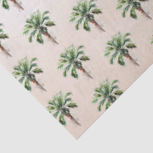 Tropical Palm Tree Ombre Seidenpapier (Detail)