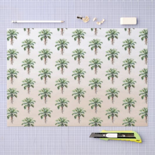 Tropical Palm Tree Ombre Seidenpapier (Handwerk)