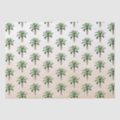Tropical Palm Tree Ombre Seidenpapier (Vorderseite)