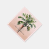 Tropical Palm Tree Ombre Serviette (Ecke)