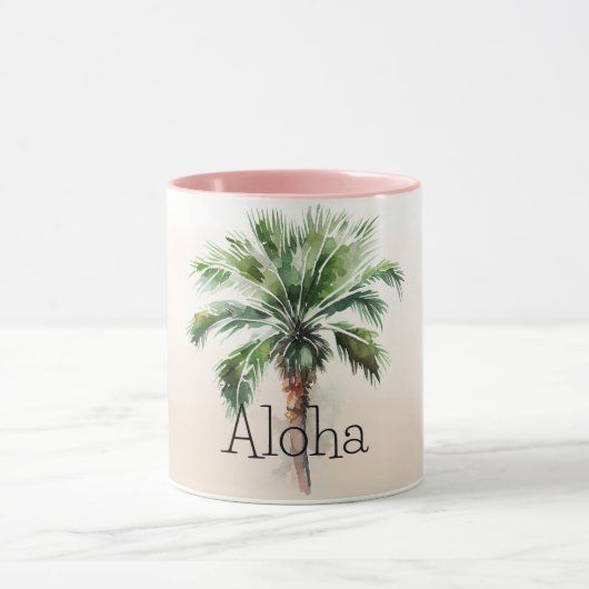 Tropical Palm Tree Ombre Tasse (Zentrum)