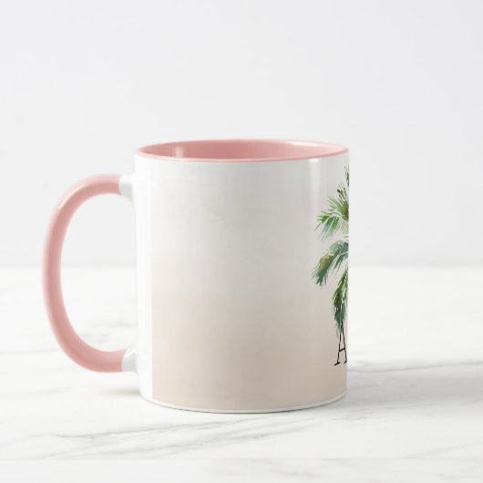Tropical Palm Tree Ombre Tasse (Links)