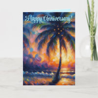 Tropical Palm Tree Personalisiertes Jubiläum