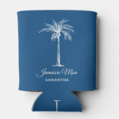 Tropical Palm Tree Personalized Dosenkühler (Rückseite)