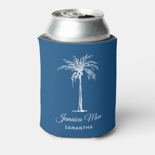 Tropical Palm Tree Personalized Dosenkühler (Kanne Rückseite)