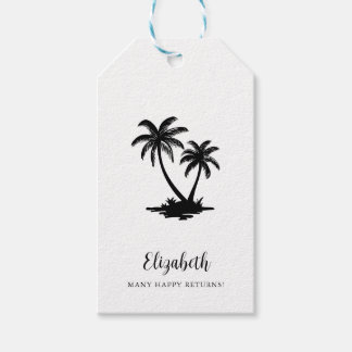 Tropical Palm Tree Personalized Geschenkanhänger