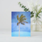 Tropical Palm Tree Postkarte (Stehend Vorderseite)