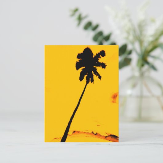 Tropical Palm Tree Postkarte (Stehend Vorderseite)