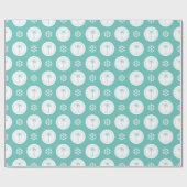 Tropical Palm Tree Seas & Greetings Christmas Geschenkpapier (Flach)