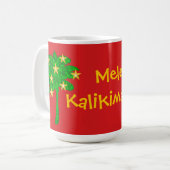Tropical Palm Tree Stars Personalized  Kaffeetasse (Vorderseite Links)