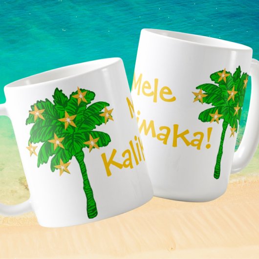 Tropical Palm Tree Stars Personalized Kaffeetasse