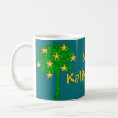 Tropical Palm Tree Stars Personalized  Kaffeetasse (Links)