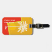 Tropical Palm Tree Sunrise Custom Luggage Tag Gepäckanhänger (Vorderseite horizontal)