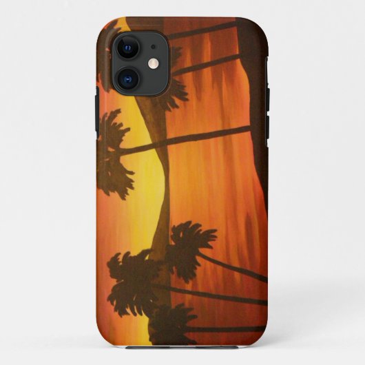 Tropical Palm Tree Sunset Case-Mate iPhone Hülle (Rückseite)